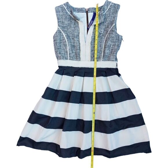 Settantotto Zerotto Fit Flare Dress Striped - Picture 2 of 7